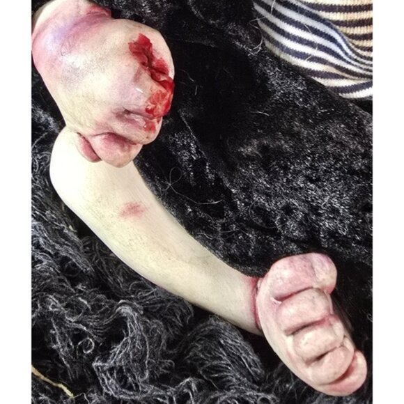 OOAK Reborn Baby Vampire Realistic Looking Alternative Creepy Horror Doll ART - Picture 6 of 16